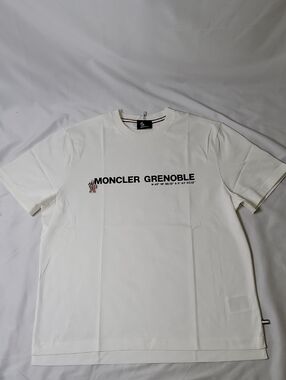 Moncler White Grenoble Logo Short Sleeve Tee